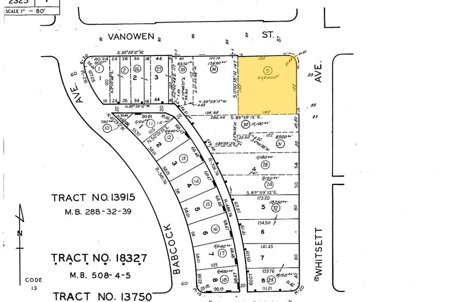 12500 Vanowen St, North Hollywood, CA for lease - Plat Map - Image 2 of 10