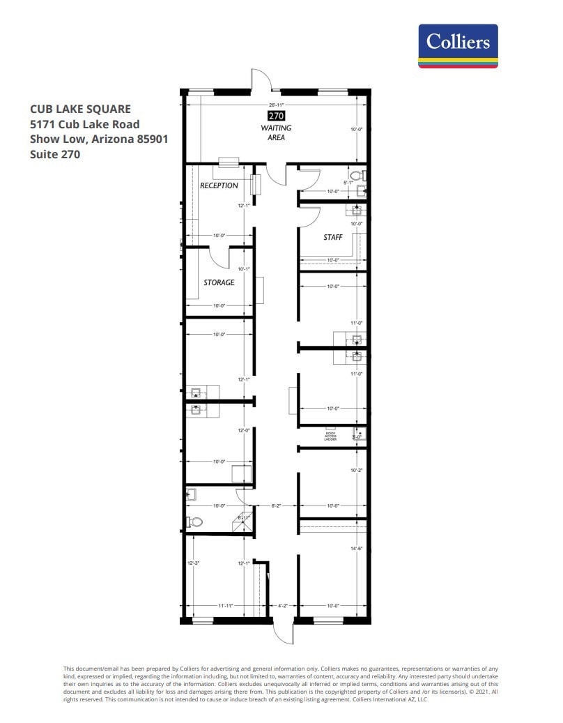 5171 Cub Lake Rd, Show Low, AZ for lease Floor Plan- Image 1 of 1