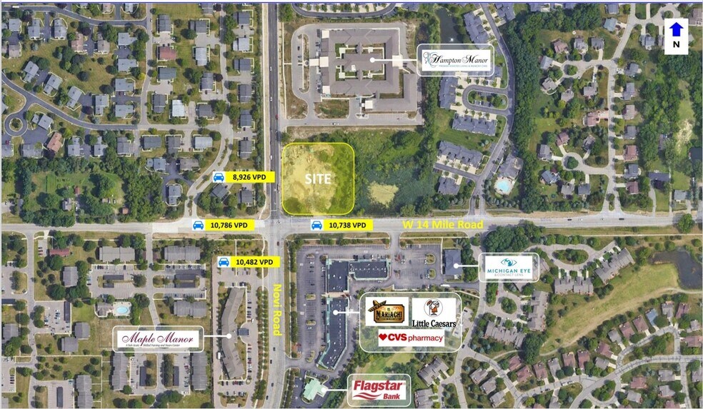 140 Decker Rd, Walled Lake, MI for lease - Aerial - Image 2 of 2