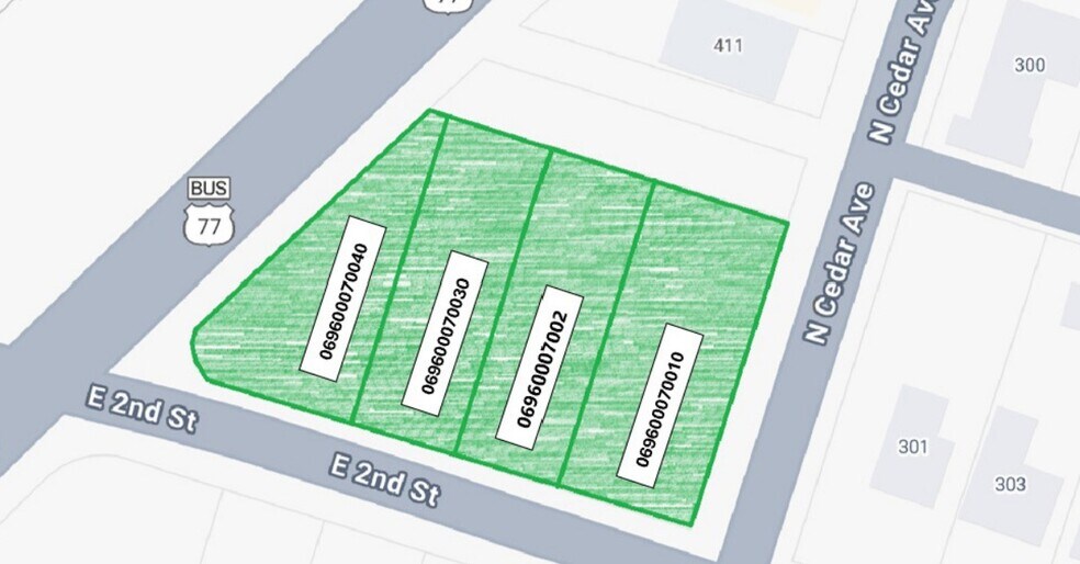 411 US-77 Bus, Bishop, TX à vendre - Plan cadastral - Image 2 de 2