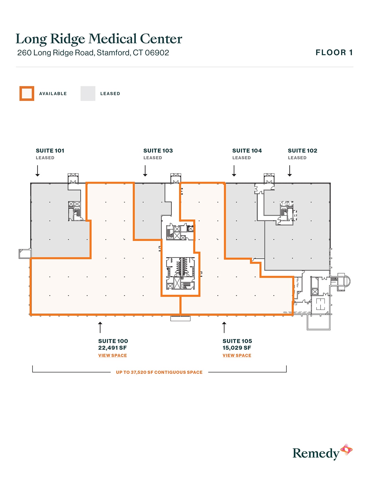 260 Long Ridge Rd, Stamford, CT à louer Plan d’étage- Image 1 de 1