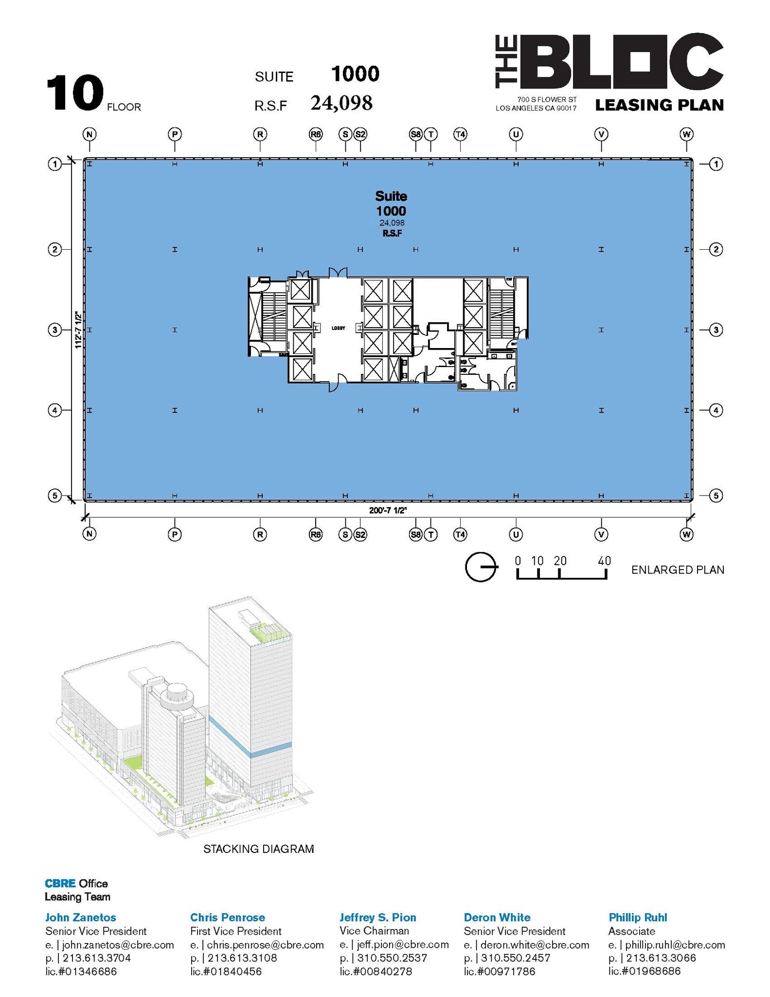 700 S Flower St, Los Angeles, CA à louer Plan d’étage- Image 1 de 1