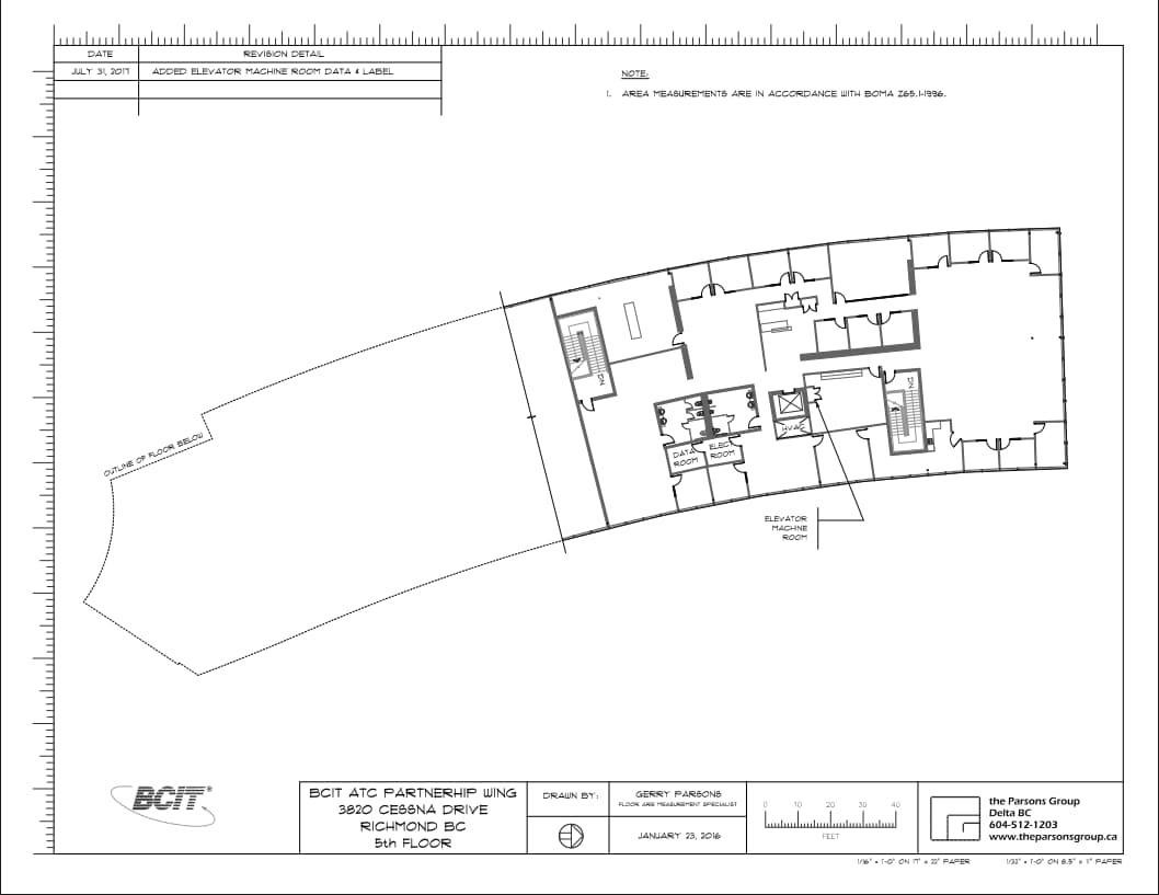 3820 Cessna Dr, Richmond, BC for lease Floor Plan- Image 1 of 1