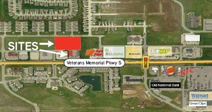 2504 Veterans Memorial Pky S, Lafayette, IN - AERIAL  map view