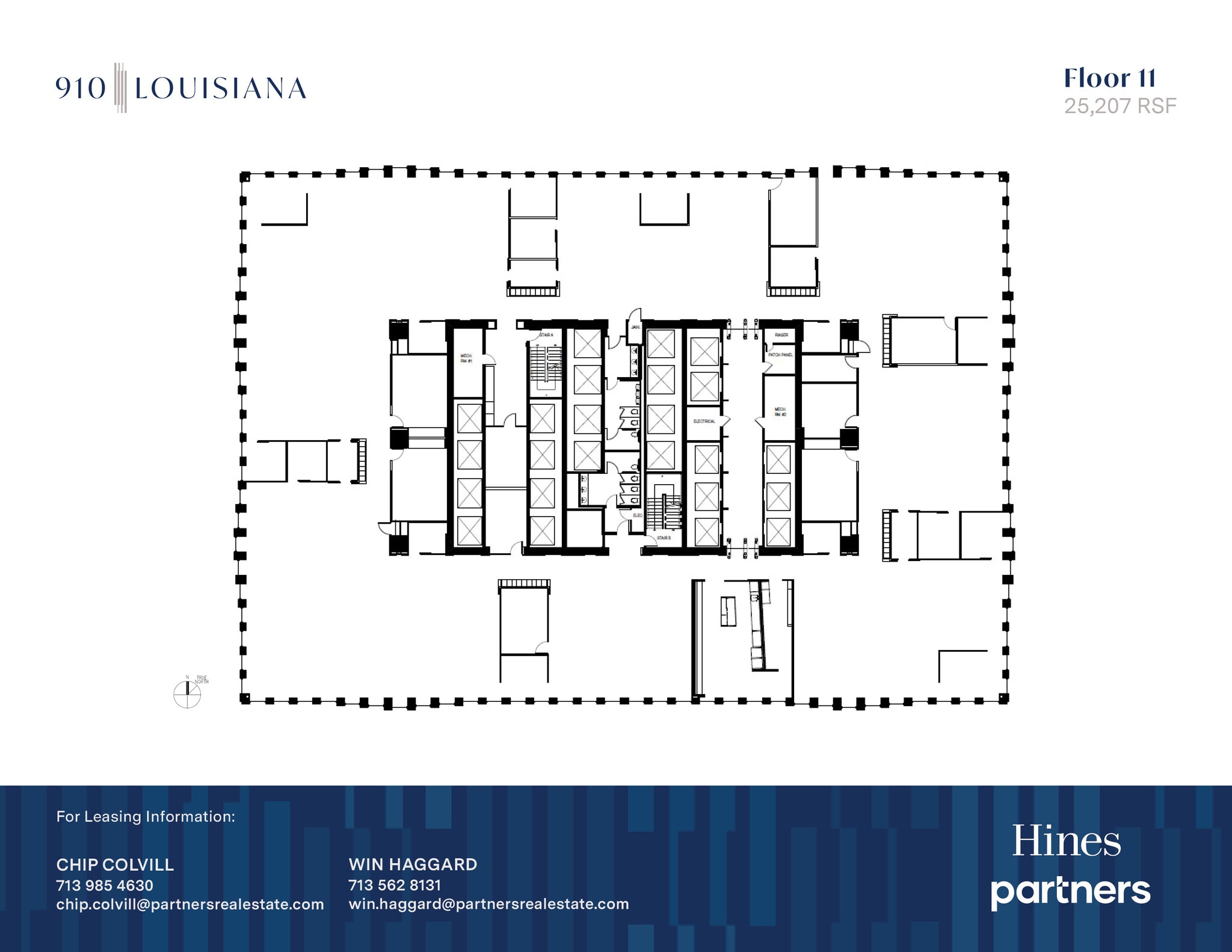 910 Louisiana St, Houston, TX à louer Plan d’étage- Image 1 de 1
