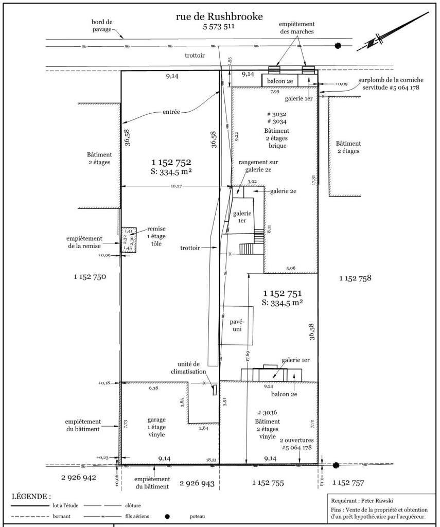 3034 Rue de Rushbrooke, Montréal, QC for sale Site Plan- Image 1 of 1