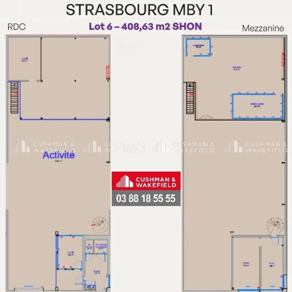 Flex in Strasbourg for lease - Floor Plan - Image 3 of 3