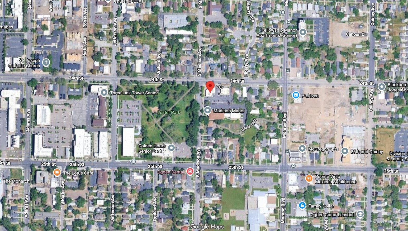707 24th St, Ogden, UT for lease Aerial- Image 1 of 2