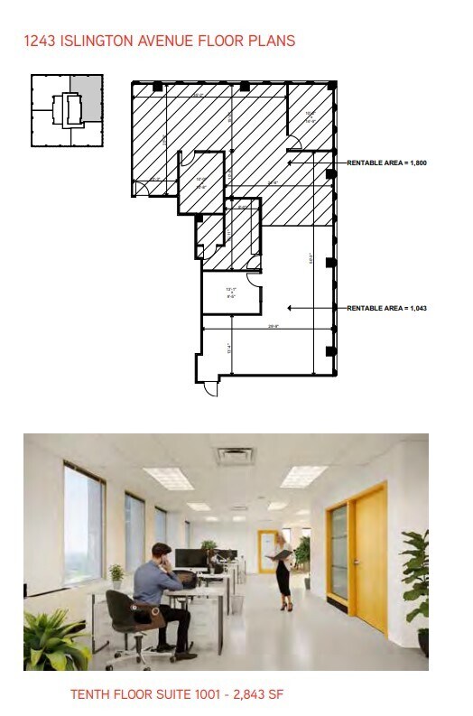 1243 Islington Ave, Toronto, ON for lease Floor Plan- Image 1 of 1