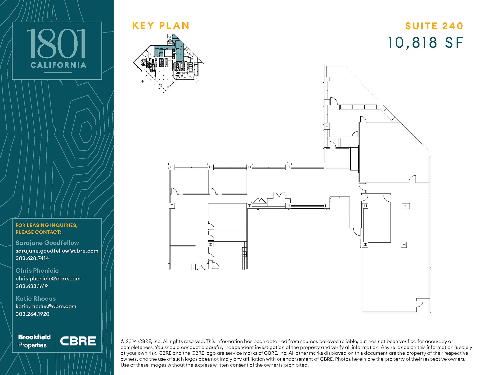 1801 California St, Denver, CO for lease Floor Plan- Image 1 of 1