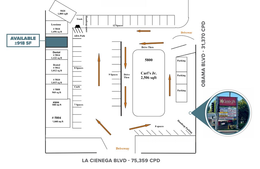 5800 Obama Blvd, Los Angeles, CA à louer - Plan de site - Image 3 de 15