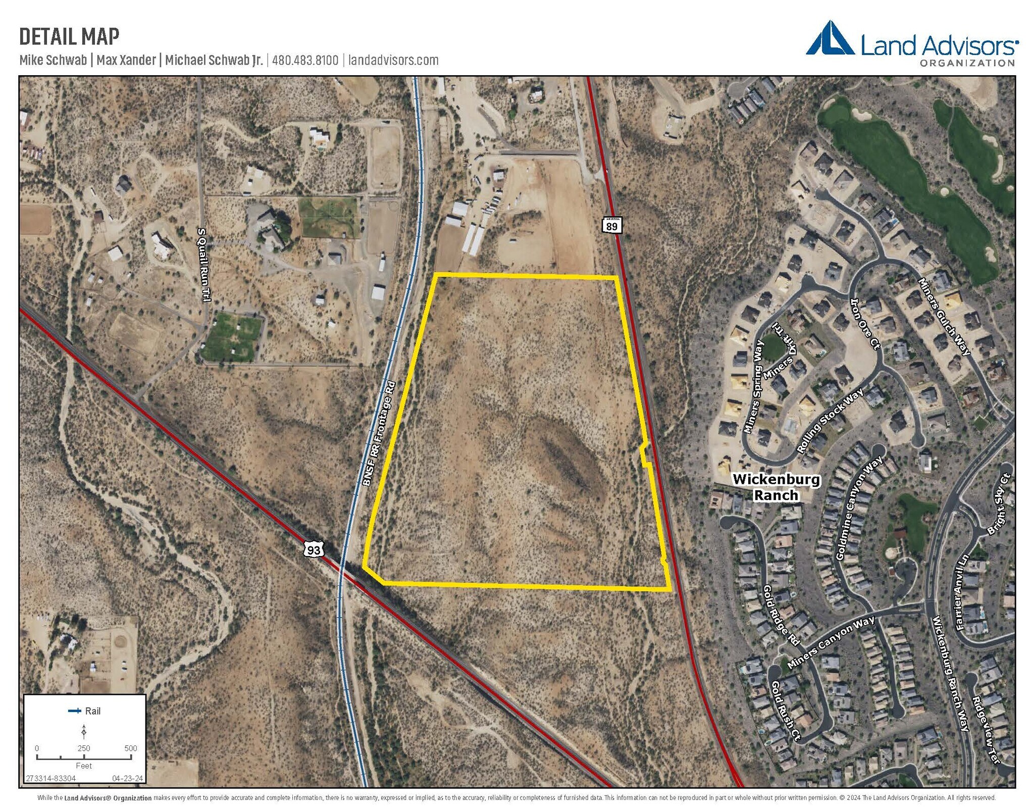 SR 89 & HWY 93 hwy, Wickenburg, AZ for sale Aerial- Image 1 of 5