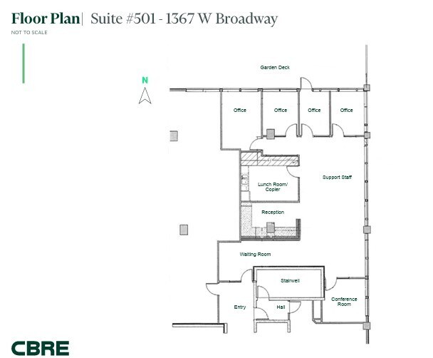 1355-1371 W Broadway, Vancouver, BC for lease Floor Plan- Image 1 of 1