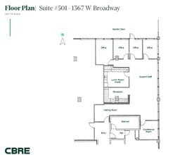 1355-1371 W Broadway, Vancouver, BC for lease Floor Plan- Image 1 of 1