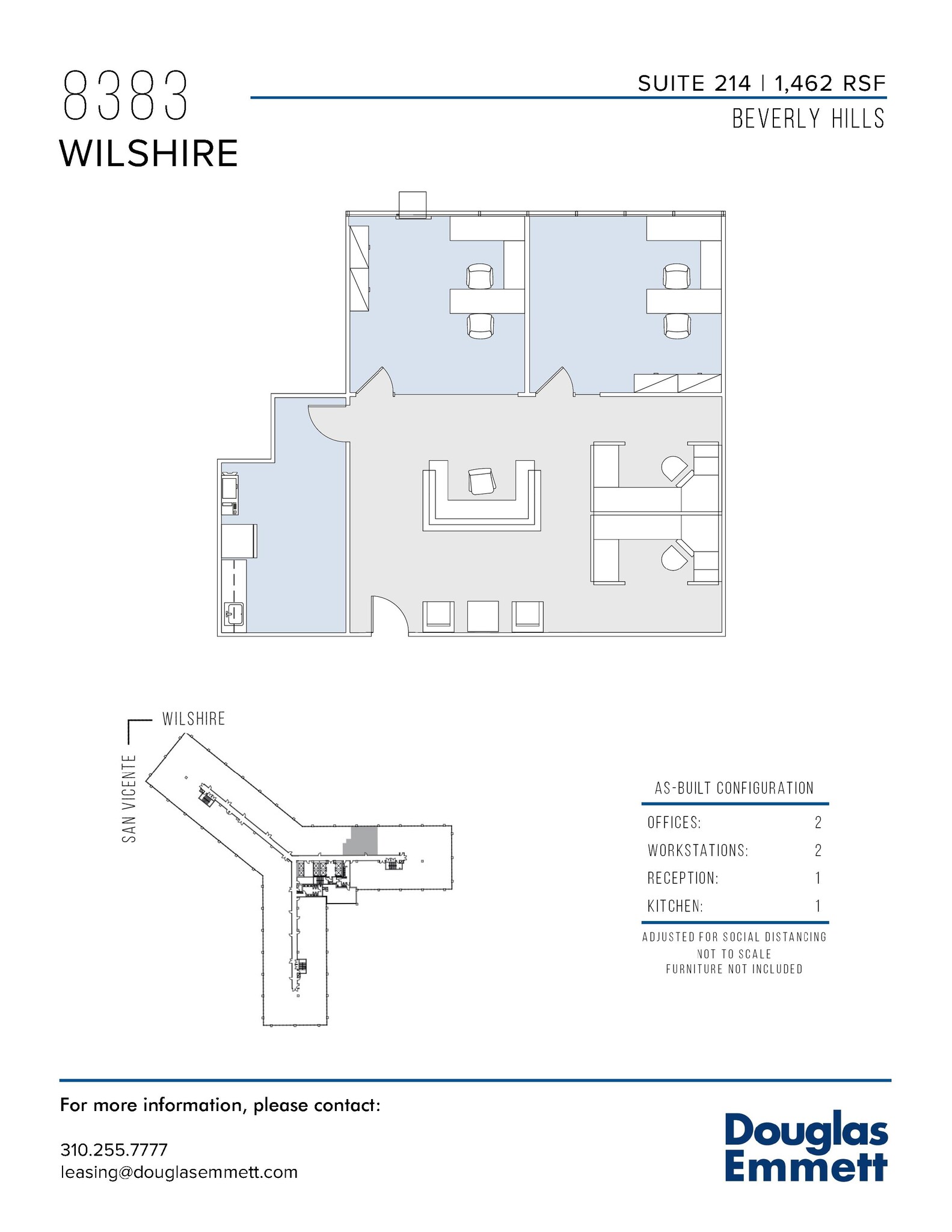 8383 Wilshire Blvd, Beverly Hills, CA à louer Plan d  tage- Image 1 de 1