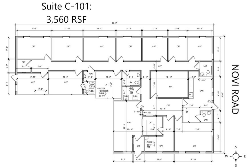 23995 Novi Rd, Novi, MI à louer - Photo du bâtiment - Image 2 de 9