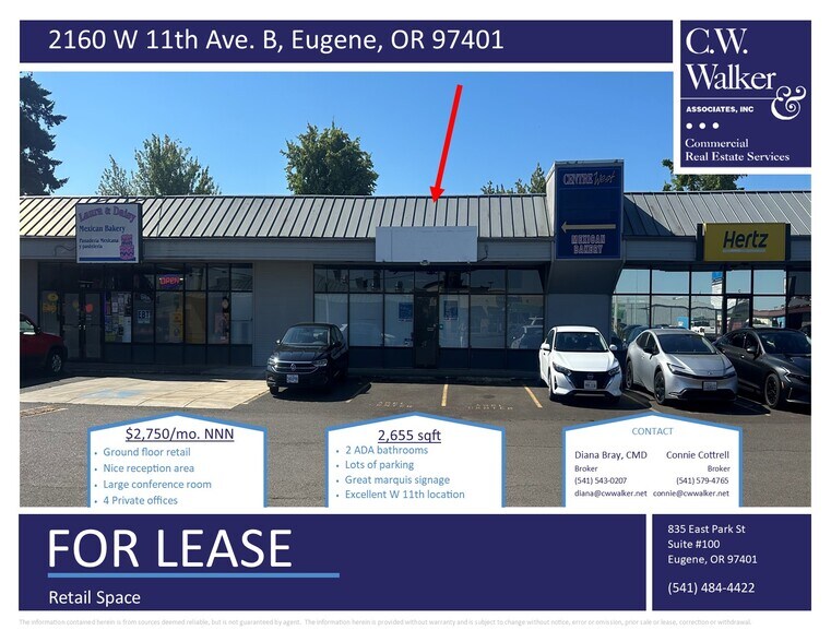 2160 W 11th Ave, Eugene, OR à louer - Photo du bâtiment - Image 2 de 5
