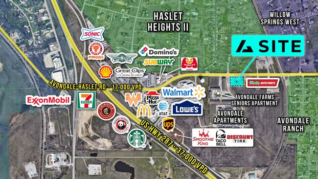 Plus de détails pour 2157 Avondale Haslet Rd, Haslet, TX - Commerce de détail à louer