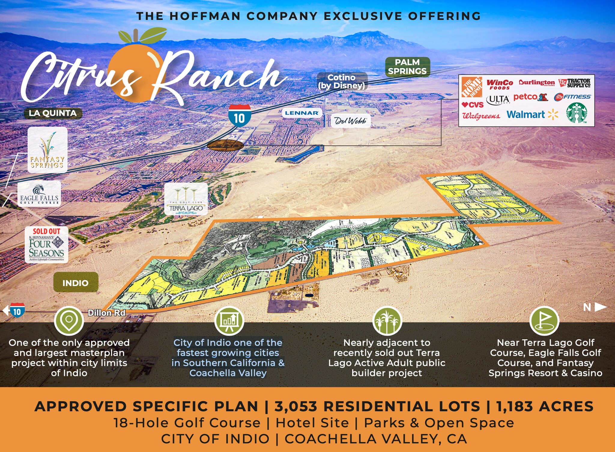 Dillon Rd, Indio, CA à vendre Aérien- Image 1 de 1