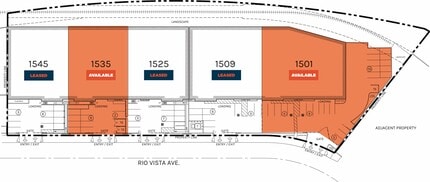 1525-1545 Rio Vista Ave, Los Angeles, CA à louer Plan de site- Image 2 de 2