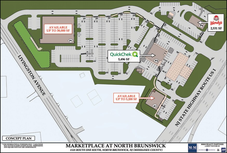 1505 US Highway 1, North Brunswick, NJ à louer - Plan de site - Image 2 de 3