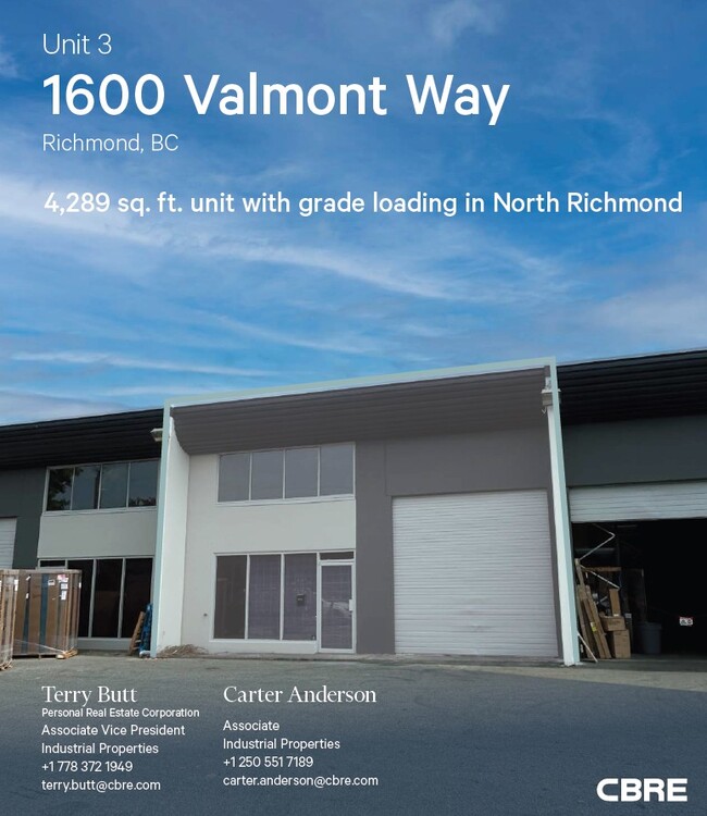 More details for 1600 Valmont Way, Richmond, BC - Industrial for Lease