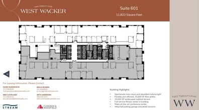 225 W Wacker Dr, Chicago, IL à louer Plan d  tage- Image 1 de 1