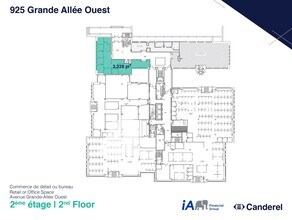 925 Alle Grande O, Québec, QC à louer Plan d’étage- Image 2 de 2