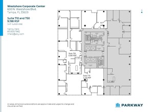 600 N Westshore Blvd, Tampa, FL à louer Plan d  tage- Image 2 de 4