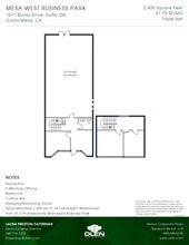 1011 BRIOSO DR, Costa Mesa, CA for lease Floor Plan- Image 1 of 1