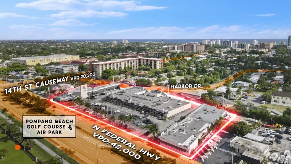 1304-1320 N Federal Hwy, Pompano Beach, FL à louer - Vidéo sur l’inscription commerciale - Image 2 de 14