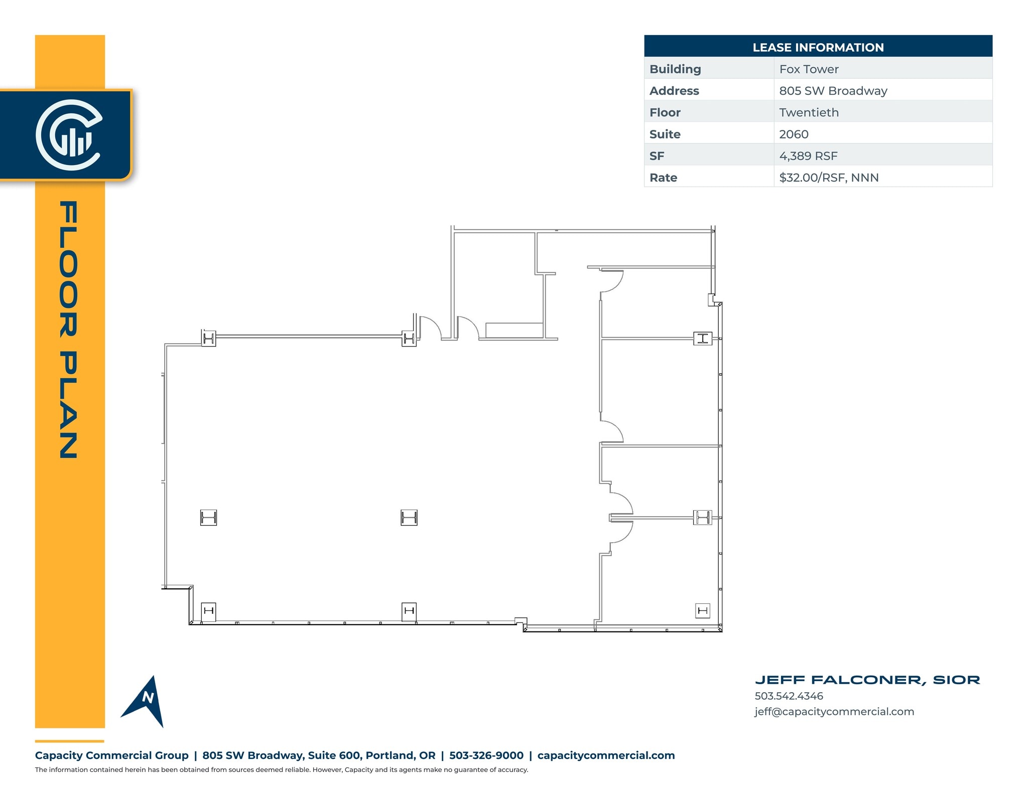 805 SW Broadway, Portland, OR à louer Plan de site- Image 1 de 1