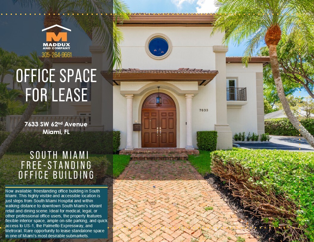 7633 SW 62nd Ave, South Miami, FL for lease Interior Photo- Image 1 of 10