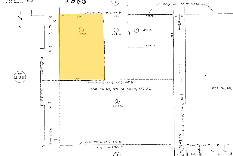 43860 10th Street W, Lancaster, CA for lease - Plat Map - Image 2 of 5