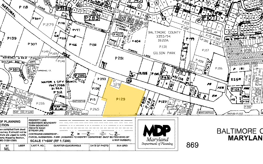 6501 Baltimore National Pike, Baltimore, MD à louer - Plan cadastral - Image 2 de 4