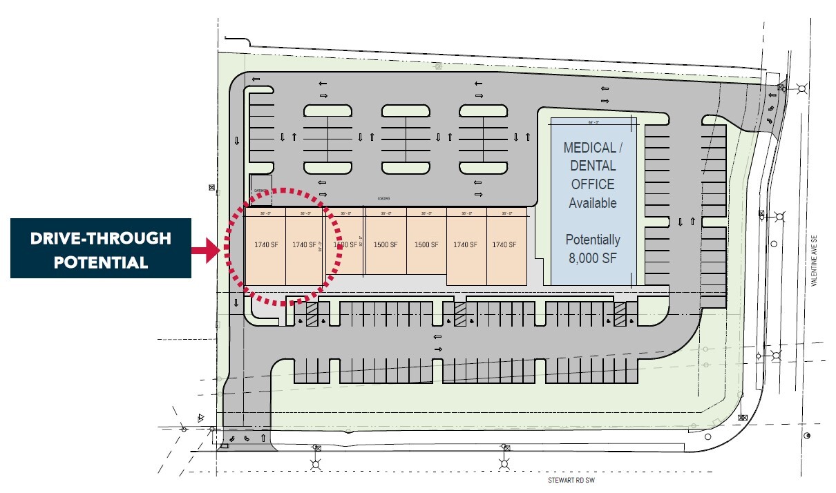 1094 Valentine, Pacific, WA for lease Site Plan- Image 1 of 1