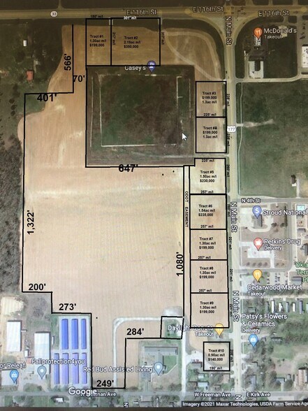 0 W Freeman St, Perkins, OK à vendre - Photo du bâtiment - Image 3 de 33
