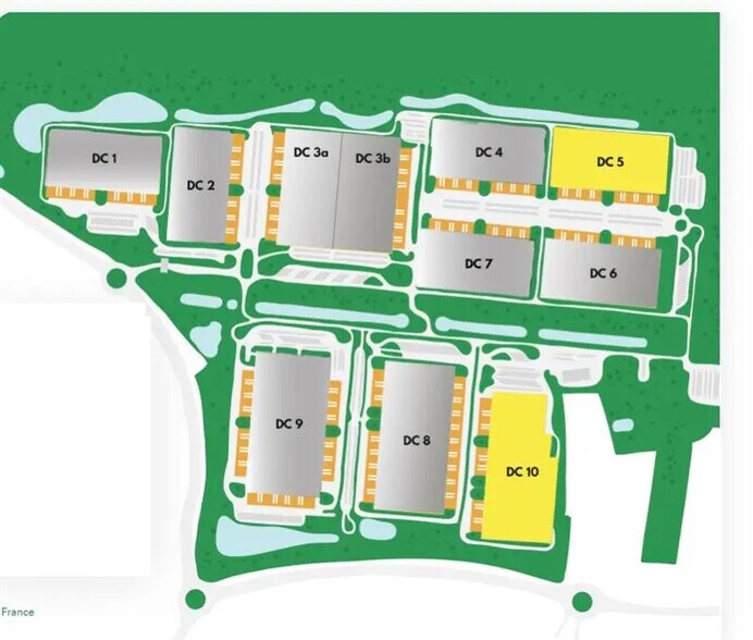Industriel dans Moissy-Cramayel à louer - Plan de site - Image 2 de 2