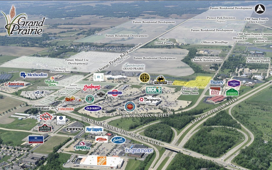 W American Prairie Dr @ N Orange Prairie Dr, Peoria, IL à vendre - Photo principale - Image 1 de 5