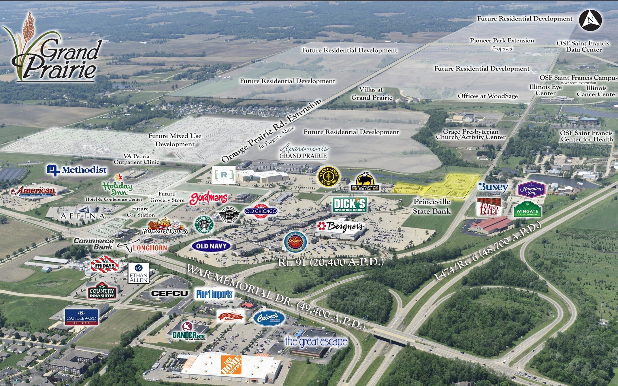 W American Prairie Dr @ N Orange Prairie Dr, Peoria, IL à vendre Photo principale- Image 1 de 6