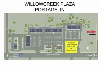 3283-3369 Willowcreek Rd, Portage, IN for lease Site Plan- Image 1 of 1