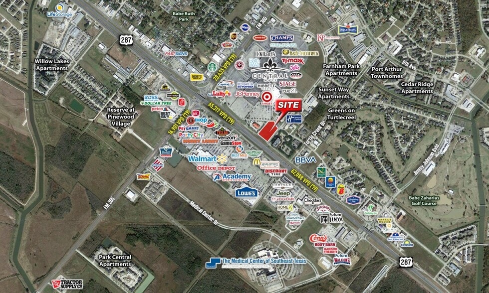 8450 Memorial Blvd, Port, Port Arthur, TX for sale - Aerial - Image 3 of 9