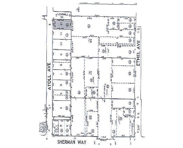 7322-7324 Atoll Ave, North Hollywood, CA for lease - Plat Map - Image 2 of 10
