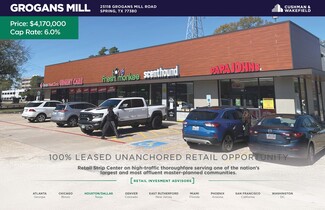 Plus de détails pour 25118 Grogans Mill Rd, The Woodlands, TX - Commerce de détail à vendre