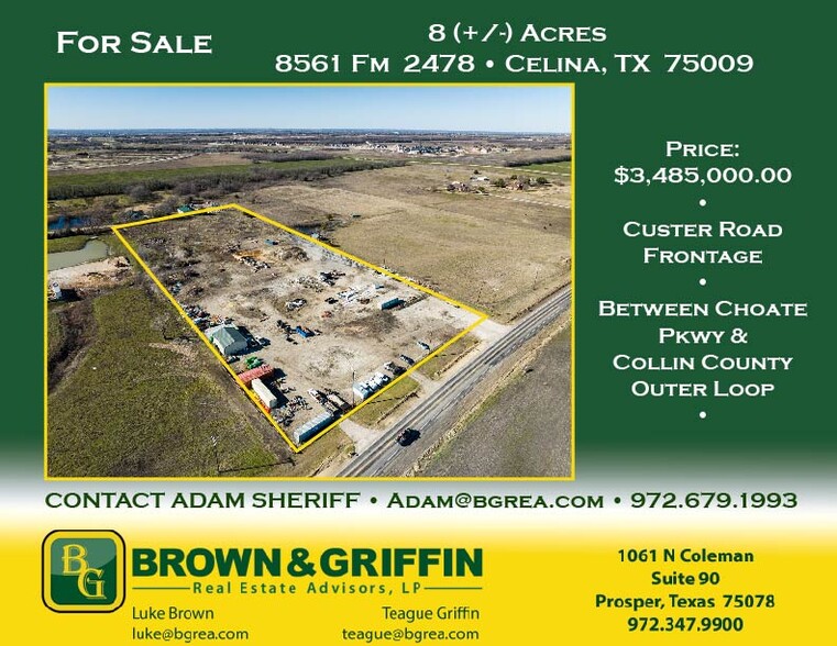 8561 FM 2478, Celina, TX à vendre - Aérien - Image 1 de 1