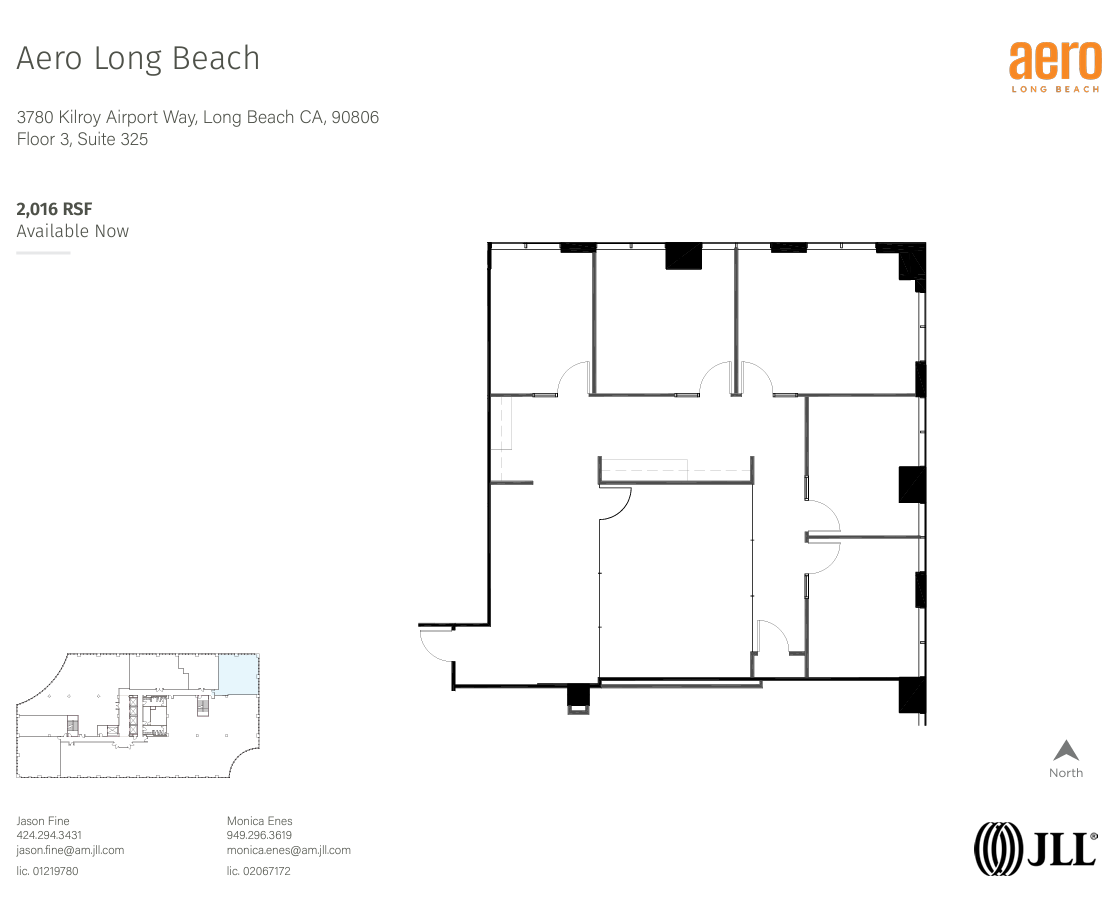 3900 Kilroy Airport Way, Long Beach, CA à louer Plan d’étage- Image 1 de 1