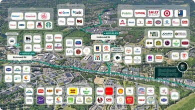 1989 Richmond Rd, Williamsburg, VA - AERIAL  map view