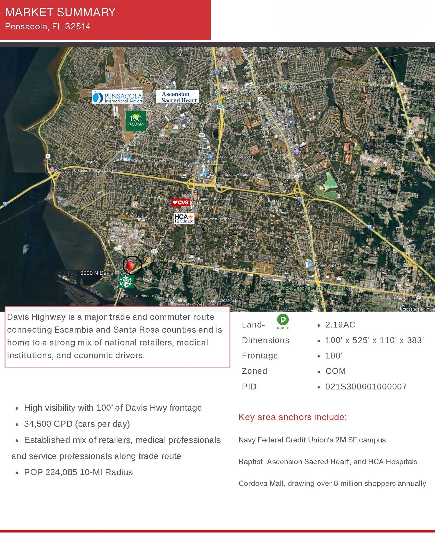 9838 Davis Highway, Pensacola, FL for sale Building Photo- Image 1 of 2