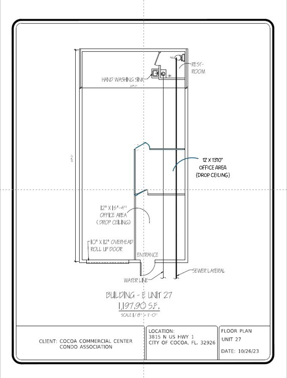 3815 N US Hwy 1, Cocoa, FL à louer Plan d’étage- Image 1 de 6