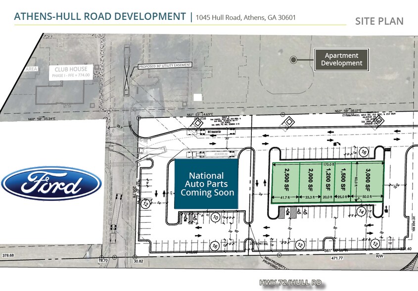 1045 Hull Rd, Athens, GA à louer - Photo du bâtiment - Image 1 de 4